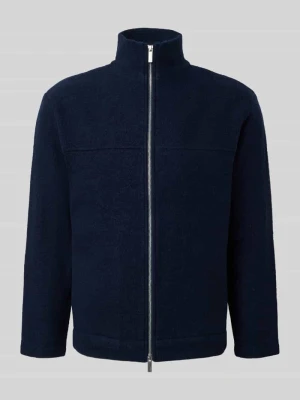 Kardigan o kroju regular fit z czystej wełny bouclé model ‘NEALY’ Selected Homme