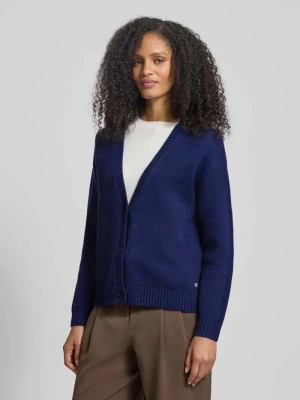 Kardigan o kroju regular fit z czystej wełny z efektem dzianiny FYNCH-HATTON