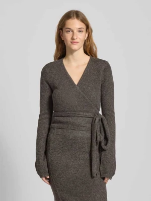 Kardigan o kroju regular fit z dodatkiem wełny model ‘Julienne’ LeGer by Lena Gercke