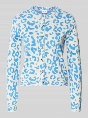 Kardigan o kroju regular fit z dodatkiem wiskozy model ‘Mayas’ Vila