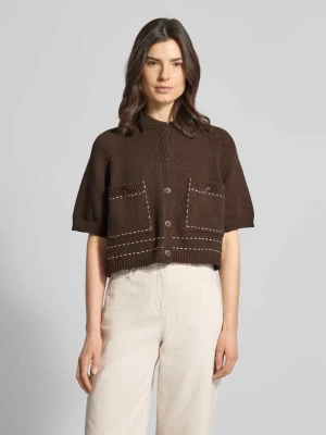 Kardigan o kroju regular fit z dodatkiem wiskozy Stefanel