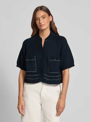 Kardigan o kroju regular fit z dodatkiem wiskozy Stefanel