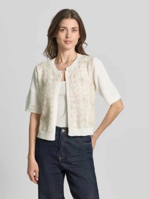 Kardigan o kroju regular fit z kwiatowym deseniem MORE & MORE