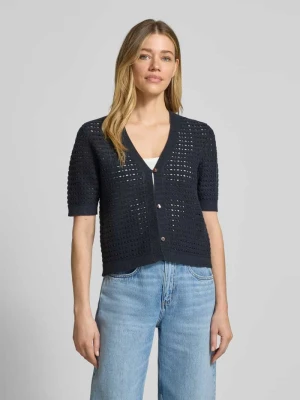 kardigan o kroju regular fit z mieszanka wiskozy model 'Dostal' Opus