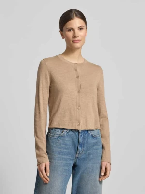 Kardigan o kroju regular fit z mieszanki bawełny i lnu Marc O'Polo