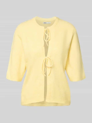 Kardigan o kroju regular fit z wiązaniem model ‘SIMONI’ Only