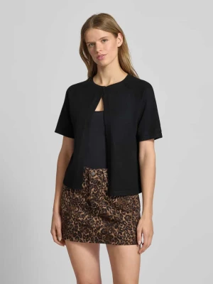 Kardigan o kroju regular fit z zapięciem na guzik model ‘BREE’ Pieces