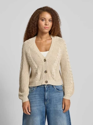 Kardigan o kroju relaxed fit z mieszanki bawełny model ‘ROSIE’ Only