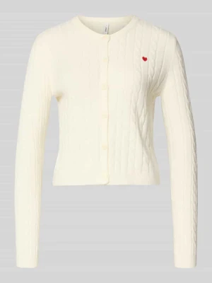 Kardigan o kroju shaped fit z mieszanki wiskozy model ‘KATIA’ Only