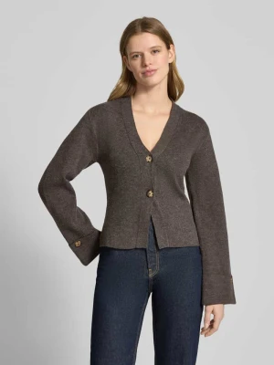 Kardigan o kroju slim fit z dodatkiem wełny z efektem dzianiny Gina Tricot