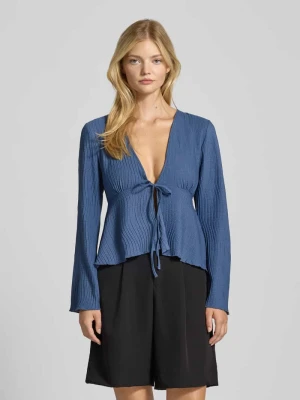 Kardigan o kroju slim fit z elastycznej krepy model ‘CAMILLE’ Only