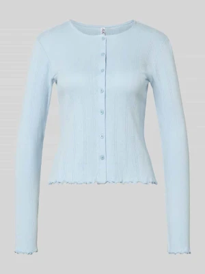 Kardigan o kroju slim fit z mieszanki bawełny i wiskozy model ‘MARIE’ Pieces