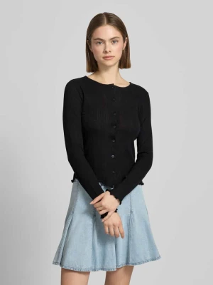 Kardigan o kroju slim fit z mieszanki bawełny i wiskozy model 'MARIE' Pieces