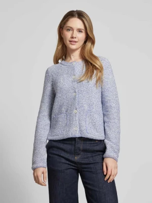 Kardigan o kroju slim fit z mieszanki bawełny z efektem melanżu Marc O'Polo