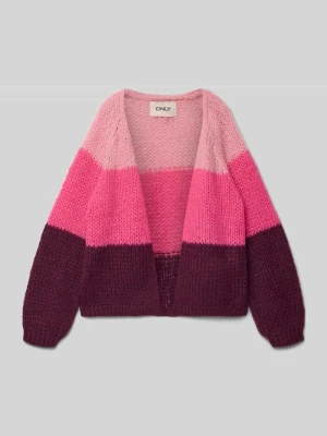 Kardigan o luźnym kroju w stylu ColorBlocking model ‘NORDIC’ Only