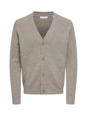 Kardigan Only & Sons brązowy
