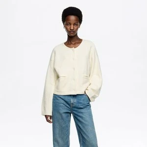 Kardigan prosty kość słoniowa BIMBA Y LOLA