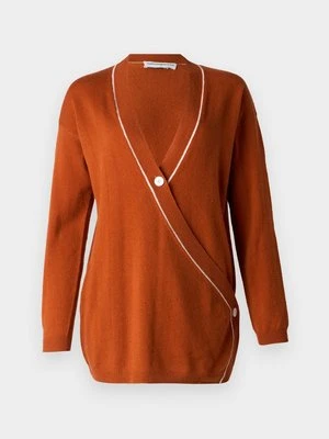 Kardigan Pure Cashmere pomarańczowy