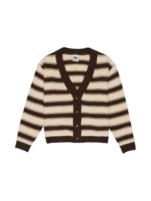 Kardigan Quiksilver brązowy