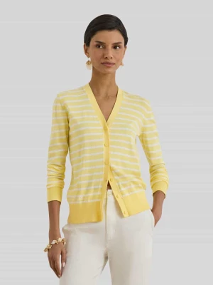 Kardigan rozpinany o kroju regular fit z czystej bawełny Lauren Ralph Lauren