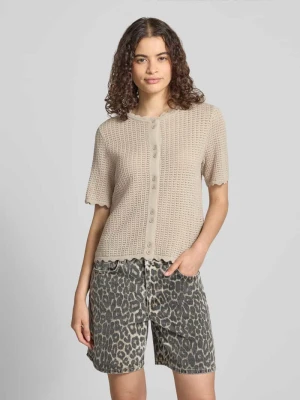 Kardigan rozpinany o kroju regular fit z czystej bawełny model 'SCOUT' Pieces