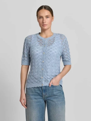 Kardigan rozpinany o kroju regular fit z czystej bawełny model 'SOFIA' Selected Femme