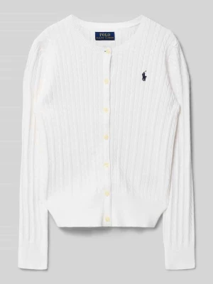 Kardigan rozpinany o kroju regular fit z czystej bawełny Polo Ralph Lauren Teens