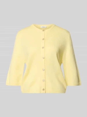 Kardigan rozpinany o kroju regular fit z dodatkiem alpaki s.Oliver RED LABEL