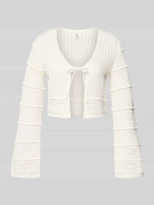 Kardigan rozpinany o kroju regular fit z mieszanki bawełny model 'NATALIE' Only