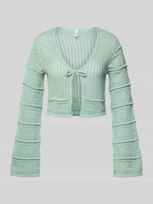 Kardigan rozpinany o kroju regular fit z mieszanki bawełny model 'NATALIE' Only