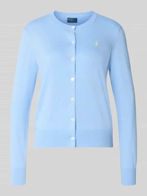 Kardigan rozpinany o kroju regular fit z mieszanki bawełny Polo Ralph Lauren
