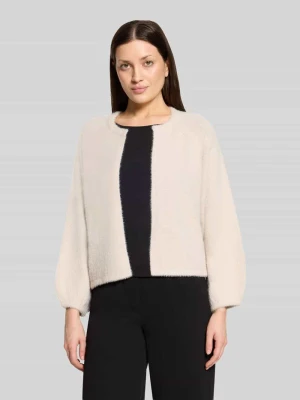 kardigan rozpinany o kroju regular fit z rękawem o dł. 3 / 4 Betty Barclay Piaskowy