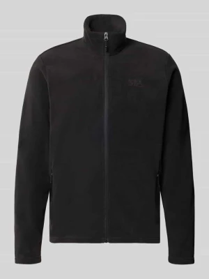 kardigan rozpinany o kroju regular fit ze stójką model 'Daybreaker' Helly Hansen Czarny
