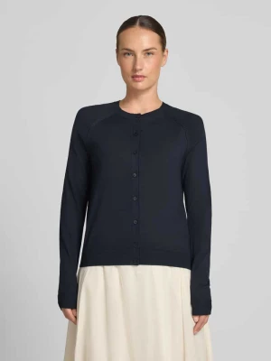 Kardigan rozpinany o kroju relaxed fit z czystej żywej wełny model 'FONAMI' Boss
