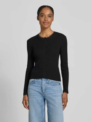 Kardigan rozpinany o kroju slim fit z mieszanki wiskozy model 'WONDER' Vero Moda