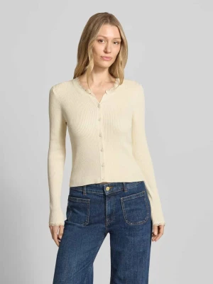 Kardigan rozpinany o kroju slim fit z mieszanki wiskozy model 'WONDER' Vero Moda