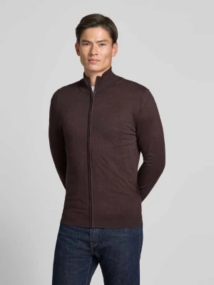 Kardigan rozpinany o kroju slim fit z mieszanki wiskozy ze stójką MCNEAL