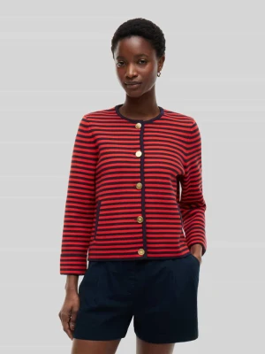 Kardigan rozpinany o pudełkowym kroju z czystej bawełny Tommy Hilfiger