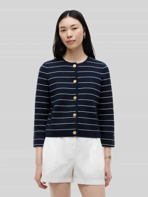 Kardigan rozpinany o pudełkowym kroju z czystej bawełny Tommy Hilfiger