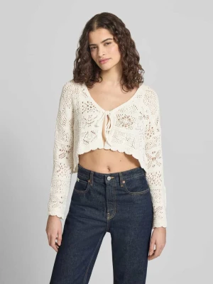 Kardigan rozpinany o skróconym kroju z recyklingowej Mieszanka bawełny Model 'BEACH LIFE' Only