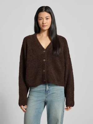 Kardigan rozpinany w imitacji bouclé z dodatkiem wełny JAKE*S STUDIO WOMAN