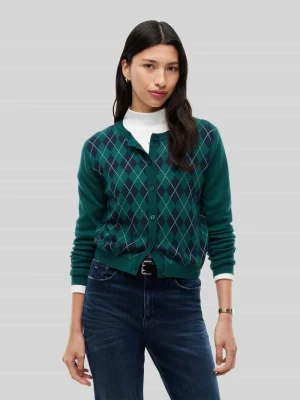 kardigan rozpinany w kroju regular fit z czystej bawełny Tommy Jeans Ciemnozielony