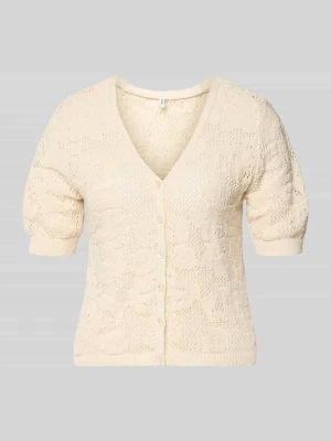 kardigan rozpinany w kroju regular fit z dodatkiem bawełny model 'CHLOE' Only