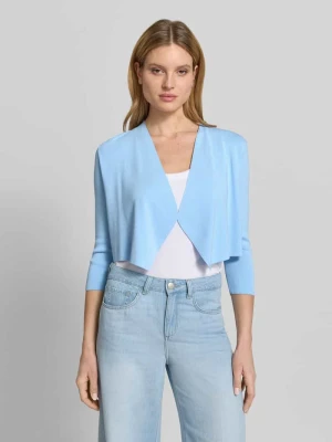 Kardigan rozpinany w otwartym kroju z rękawem o dł. 3/4 comma