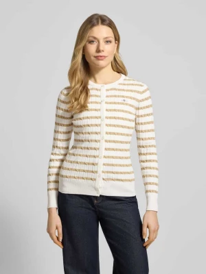 Kardigan rozpinany z dodatkiem bawełny Gant