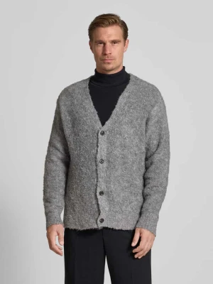 Kardigan rozpinany z dodatkiem wełny model „Koon” WOODBIRD