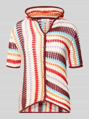 kardigan rozpinany z kapturem model 'GERDI' Topshop