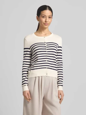 Kardigan rozpinany z Mieszanka wiskozy z Wzór w paski Christian Berg Woman