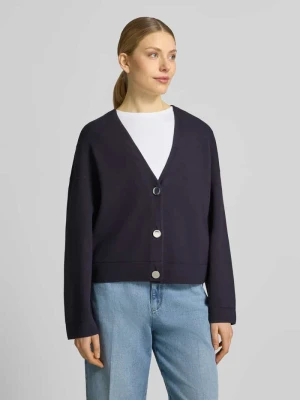 Kardigan rozpinany z mieszanki wiskozy z dekoltem w serek comma