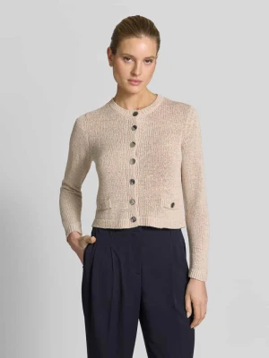Kardigan rozpinany z okrągłym dekoltem i listwą guzikową Betty Barclay